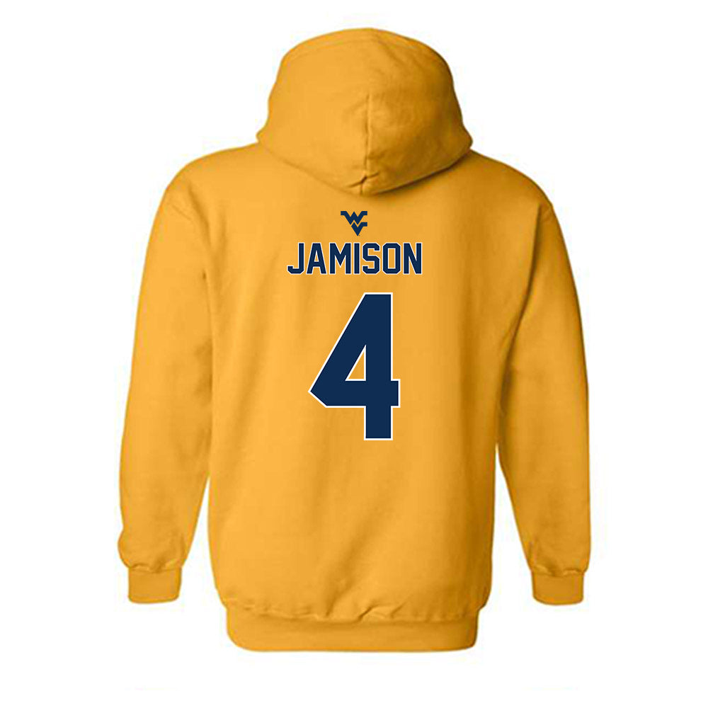 West Virginia - NCAA Baseball : Aaron Jamison - Hooded Sweatshirt Classic Shersey