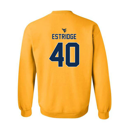 West Virginia - NCAA Baseball : Carson Estridge - Crewneck Sweatshirt Classic Shersey