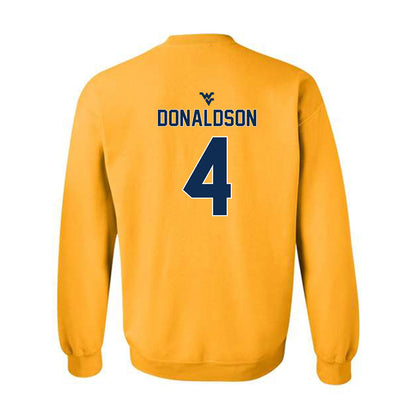 West Virginia - NCAA Football : Cj Donaldson - Crewneck Sweatshirt Classic Shersey