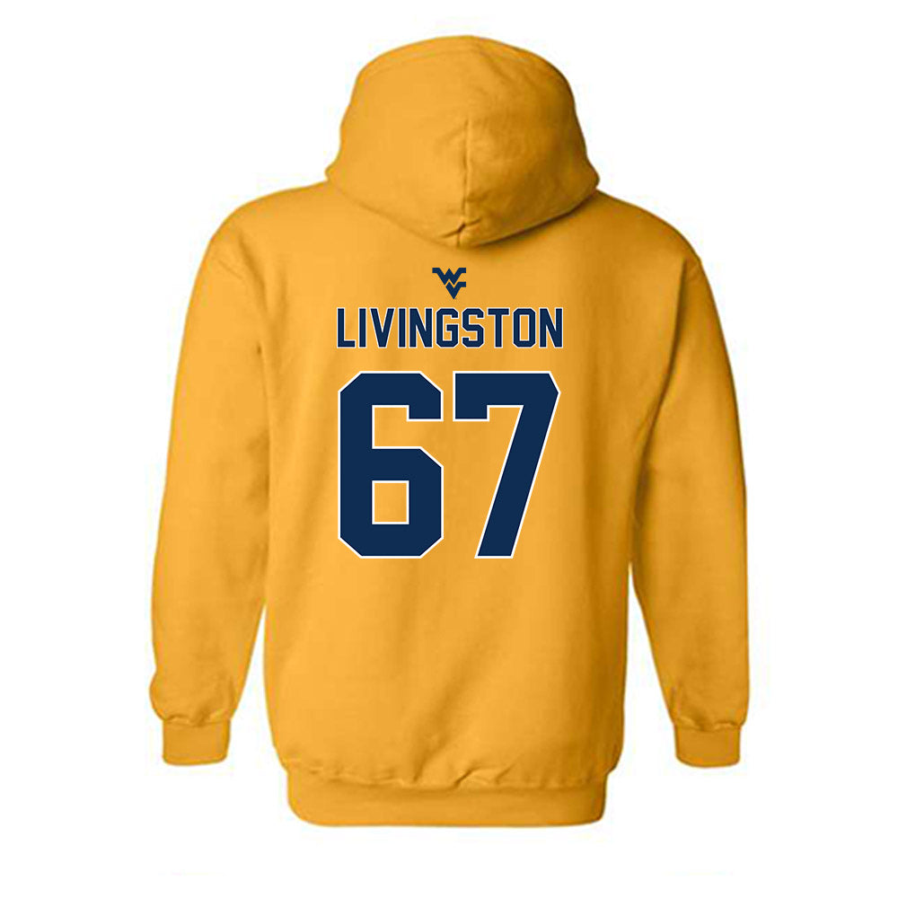 West Virginia - NCAA Football : Landen Livingston - Hooded Sweatshirt