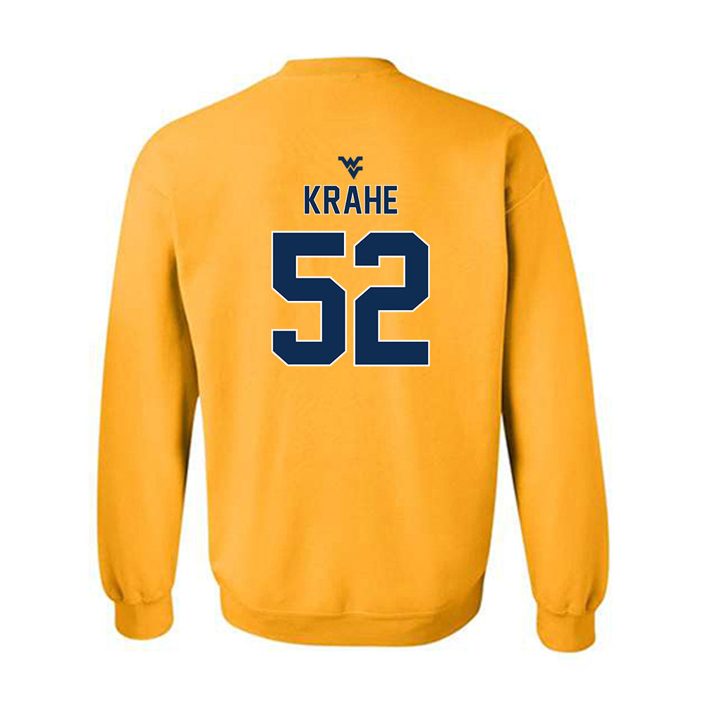 West Virginia - NCAA Football : Nick Krahe - Gold Classic Shersey Sweatshirt