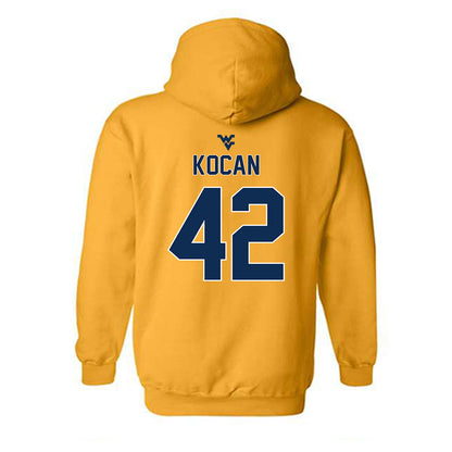 West Virginia - NCAA Football : RJ Kocan - Gold Classic Shersey Hooded Sweatshirt