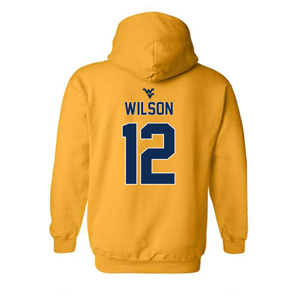 West Virginia - NCAA Football : Anthony Wilson - Gold Classic Shersey Hooded Sweatshirt