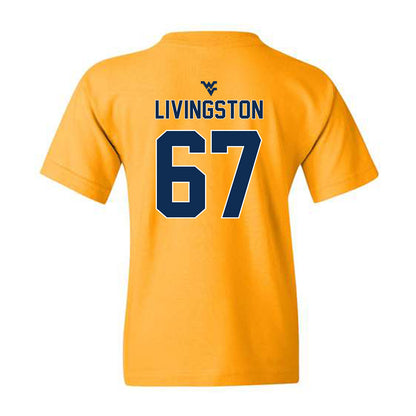 West Virginia - NCAA Football : Landen Livingston - Youth T-Shirt