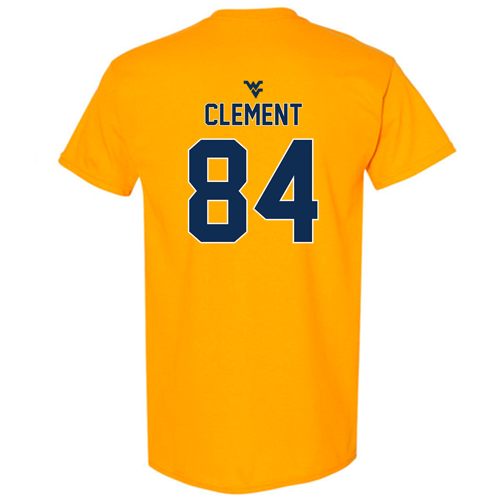 West Virginia - NCAA Football : Hudson Clement - Gold Classic Shersey Short Sleeve T-Shirt
