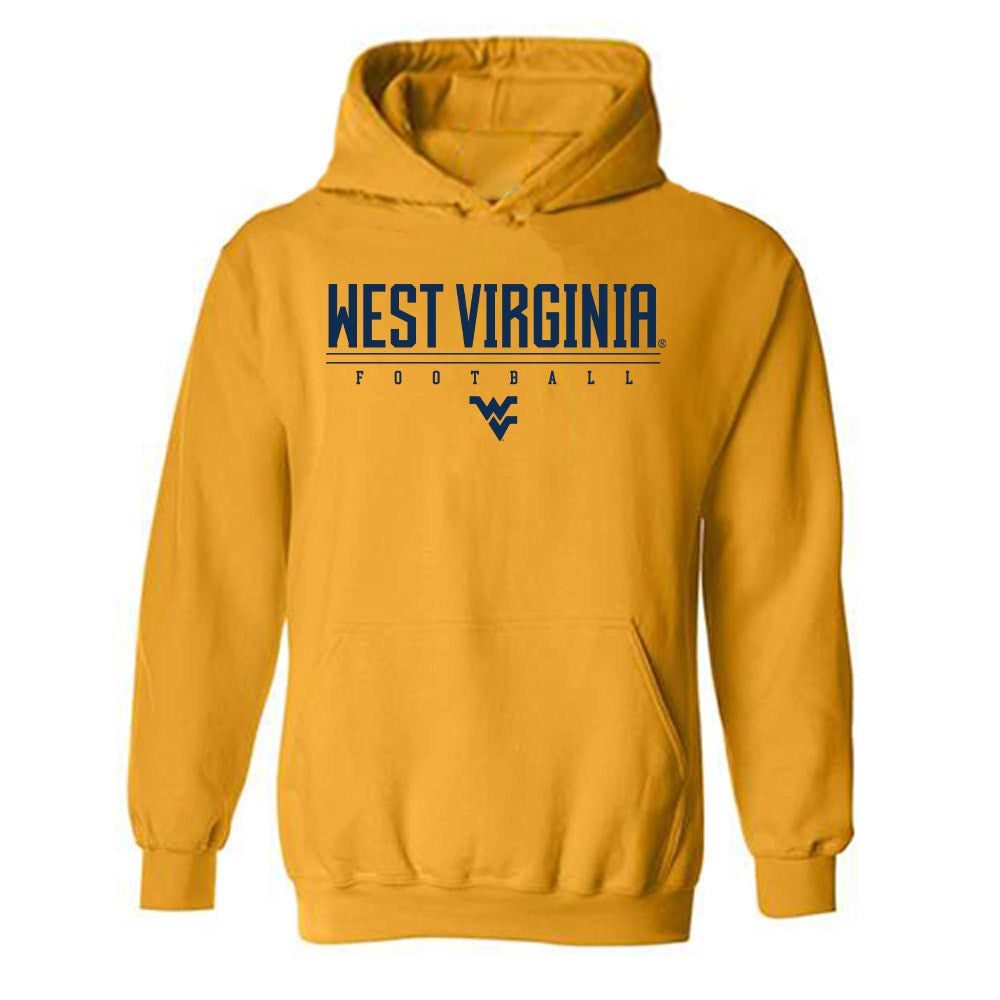 West Virginia - NCAA Football : Brandon Yates - Gold Classic Shersey Hooded Sweatshirt