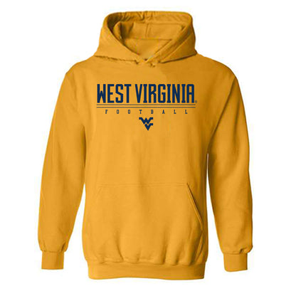 West Virginia - NCAA Football : Carson Everhart - Gold Classic Shersey Hooded Sweatshirt