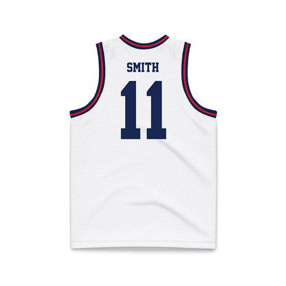 Dayton - NCAA Men's Basketball : Malachi Smith - Basketball Jersey White Replica Jersey