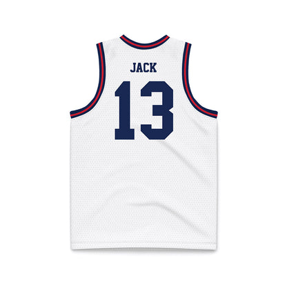 Dayton - NCAA Men's Basketball : Isaac Jack - Basketball Jersey White Replica Jersey