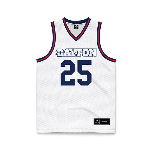 Dayton - NCAA Men's Basketball : Will Maxwell - Basketball Jersey White Replica Jersey
