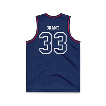 Dayton - NCAA Men's Basketball : Makai Grant - Basketball Jersey Navy Replica Jersey