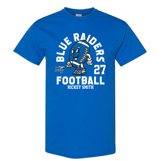 MTSU - NCAA Football : Rickey Smith - Royal Fashion Shersey Short Sleeve T-Shirt
