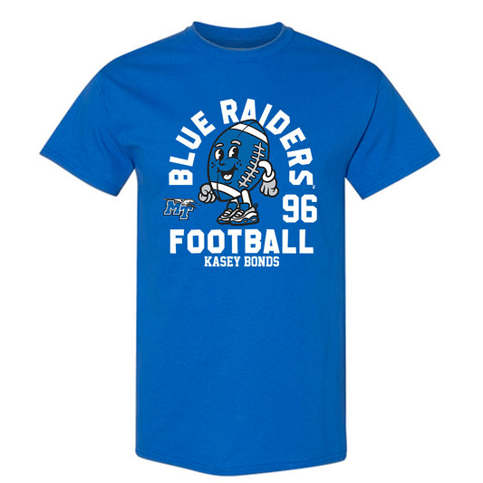 MTSU - NCAA Football : Kasey Bonds - Royal Fashion Shersey Short Sleeve T-Shirt