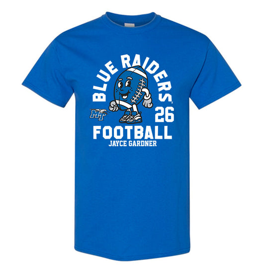 MTSU - NCAA Football : Jayce Gardner - Royal Fashion Shersey Short Sleeve T-Shirt
