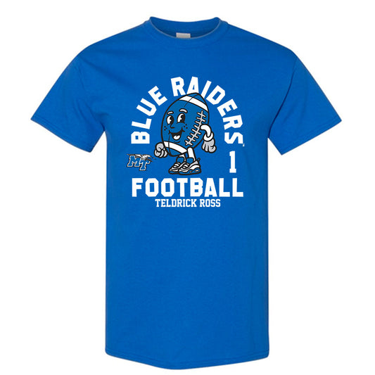 MTSU - NCAA Football : Teldrick Ross - Royal Fashion Shersey Short Sleeve T-Shirt