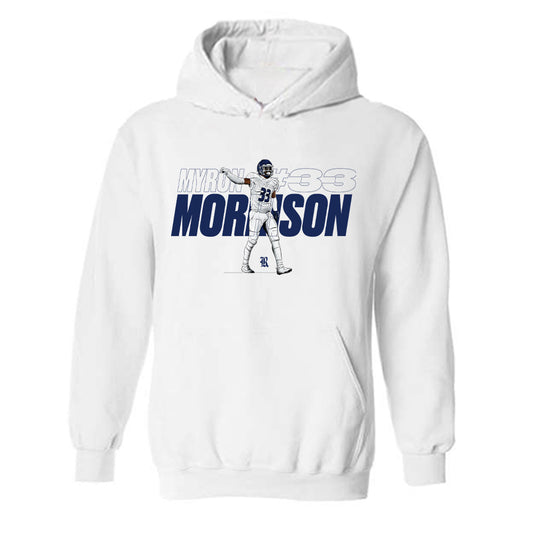 Rice - NCAA Football : Myron Morrison - Caricature Hooded Sweatshirt