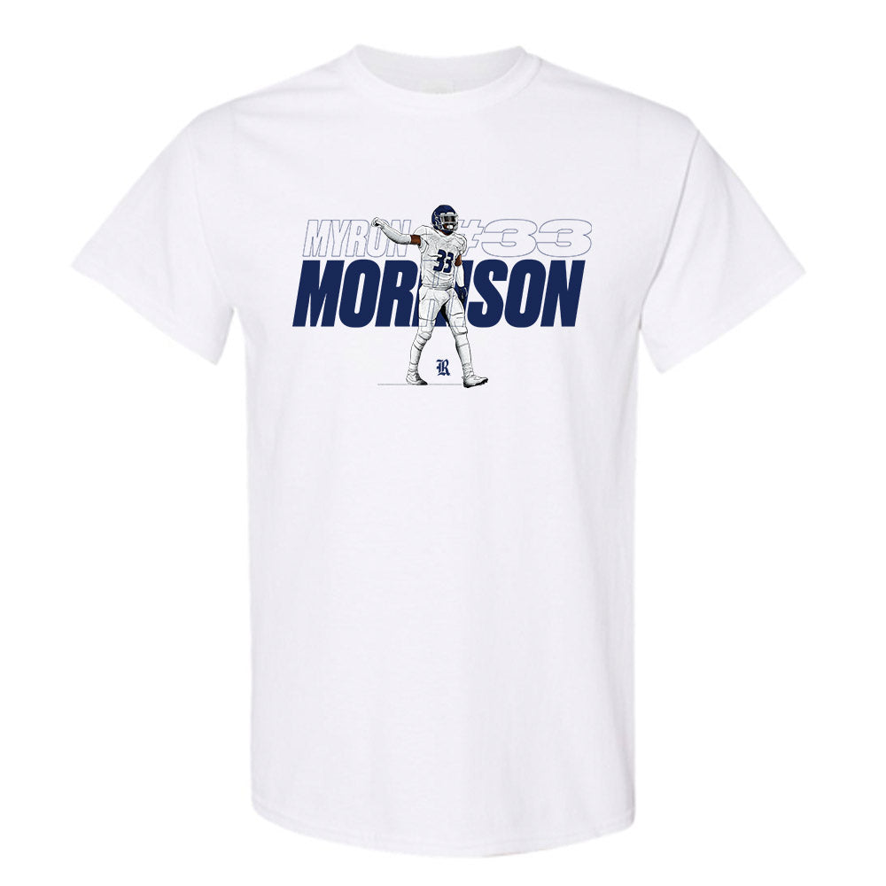 Rice - NCAA Football : Myron Morrison - Caricature Short Sleeve T-Shirt