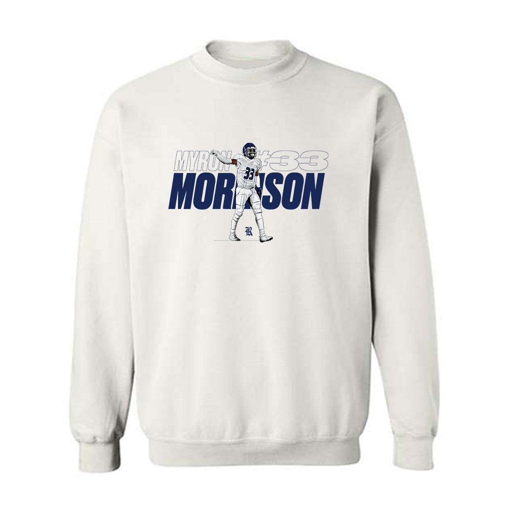 Rice - NCAA Football : Myron Morrison - Caricature Sweatshirt