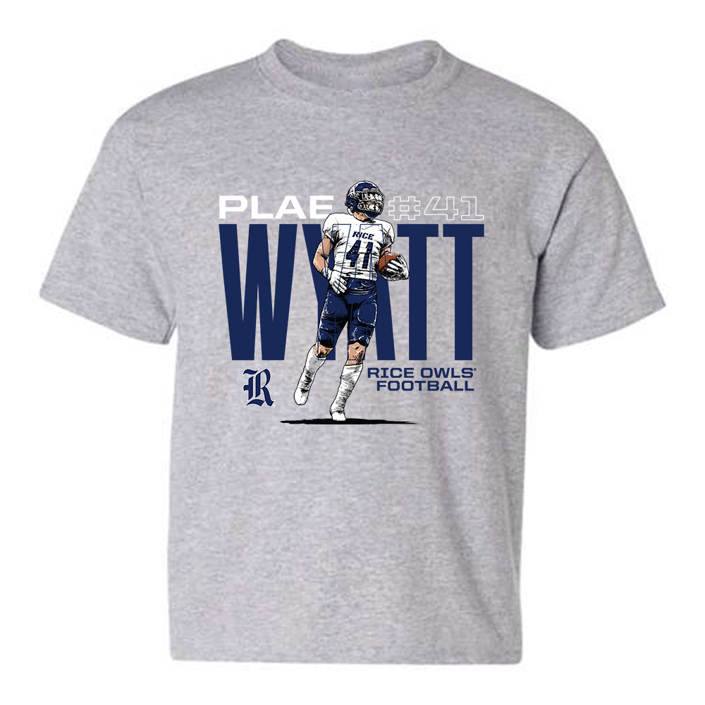 Rice - NCAA Football : Plae Wyatt - Caricature Youth T-Shirt