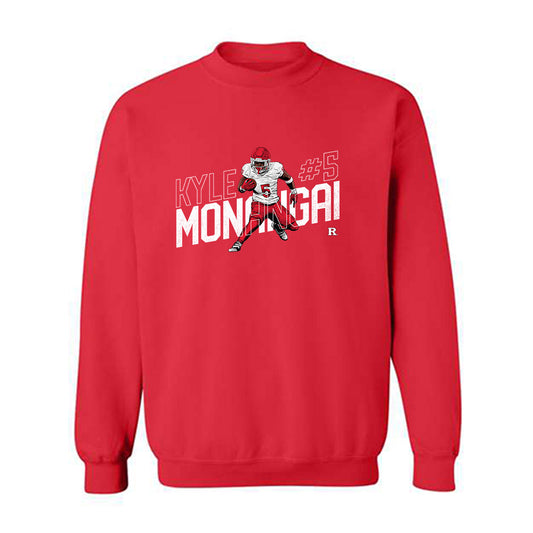 Rutgers - NCAA Football : Kyle Monangai - Caricature Sweatshirt