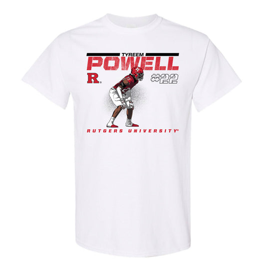 Rutgers - NCAA Football : Tyreem Powell - Caricature Short Sleeve T-Shirt