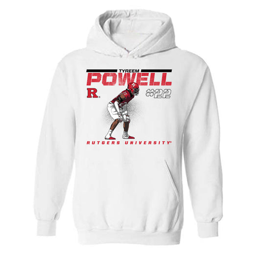 Rutgers - NCAA Football : Tyreem Powell - Caricature Hooded Sweatshirt