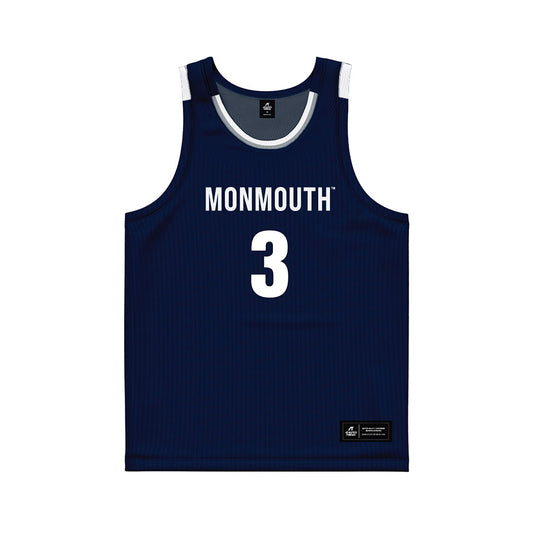 Monmouth - NCAA Men's Basketball : Jakari Spence - Blue Jersey