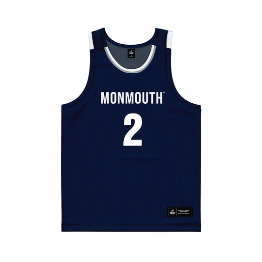 Monmouth - NCAA Men's Basketball : Jaret Valencia - Blue Jersey