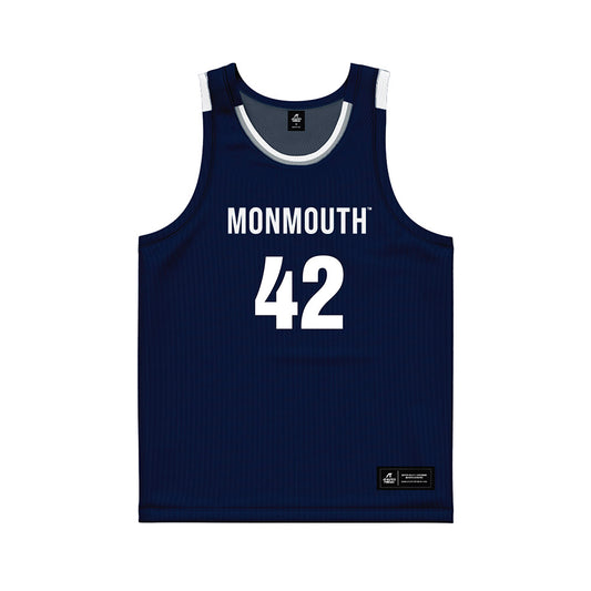 Monmouth - NCAA Men's Basketball : Quinn Peters - Blue Jersey