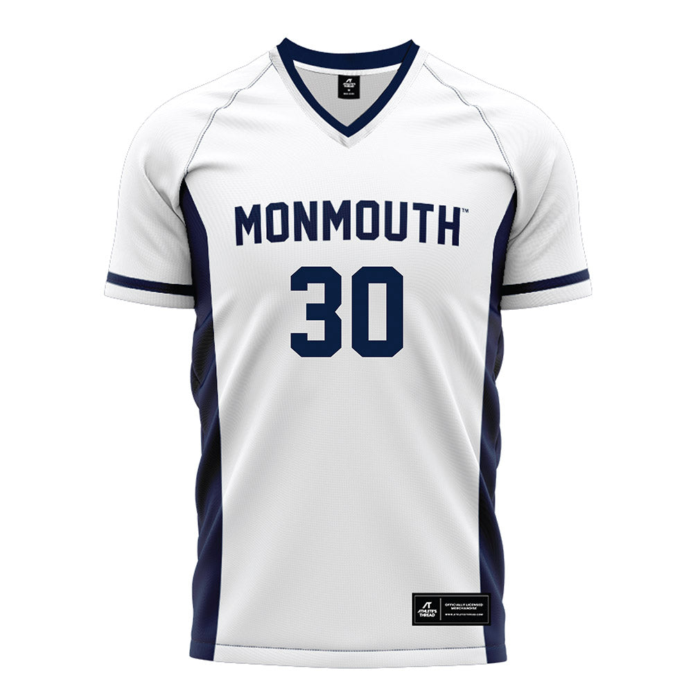 Monmouth - NCAA Men's Soccer : Matthew Link - White Jersey