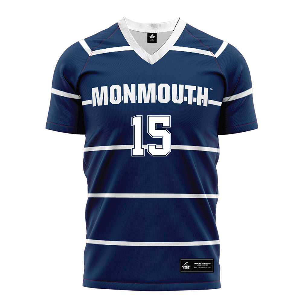 Monmouth - NCAA Women's Soccer : Lauren Bruno - Blue Jersey