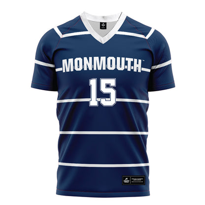 Monmouth - NCAA Women's Soccer : Lauren Bruno - Blue Jersey