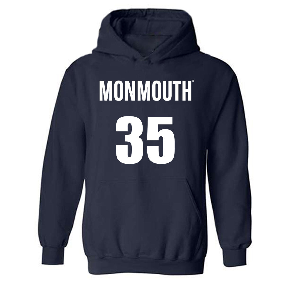 Monmouth - NCAA Men's Basketball : klemen Vuga - Replica Shersey Hooded Sweatshirt
