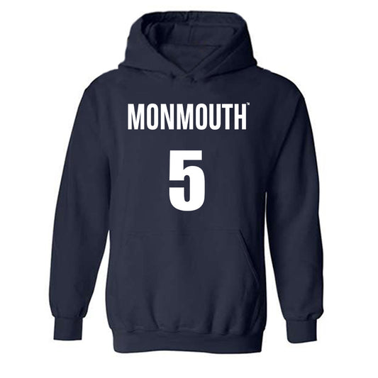 Monmouth - NCAA Men's Basketball : Corey Miller - Hooded Sweatshirt Replica Shersey