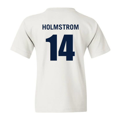 Monmouth - NCAA Men's Basketball : Jack Holmstrom - White Replica Shersey Youth T-Shirt