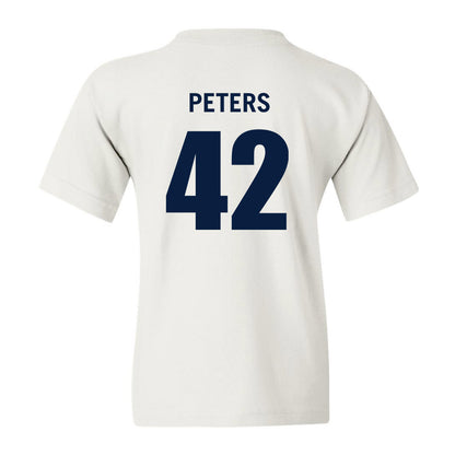 Monmouth - NCAA Men's Basketball : Quinn Peters - White Replica Shersey Youth T-Shirt