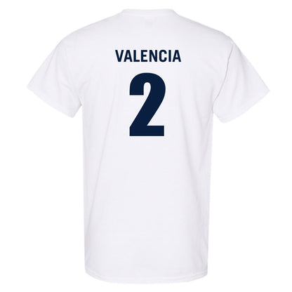 Monmouth - NCAA Men's Basketball : Jaret Valencia - White Replica Shersey Short Sleeve T-Shirt