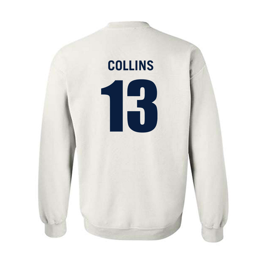 Monmouth - NCAA Men's Basketball : Jack Collins - White Replica Shersey Sweatshirt