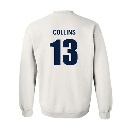 Monmouth - NCAA Men's Basketball : Jack Collins - White Replica Shersey Sweatshirt