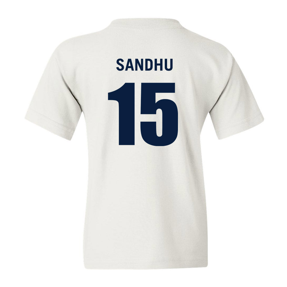 Monmouth - NCAA Men's Basketball : Amaan Sandhu - White Replica Shersey Youth T-Shirt