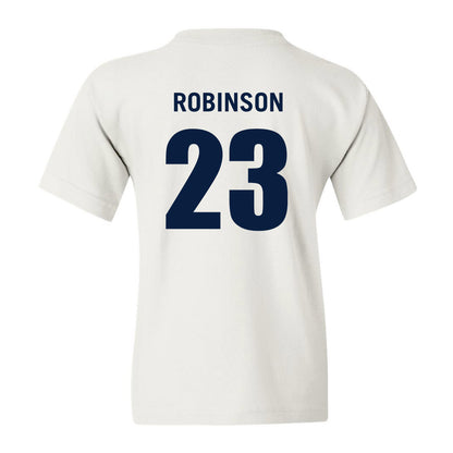 Monmouth - NCAA Men's Basketball : Cornelius Robinson - White Replica Shersey Youth T-Shirt