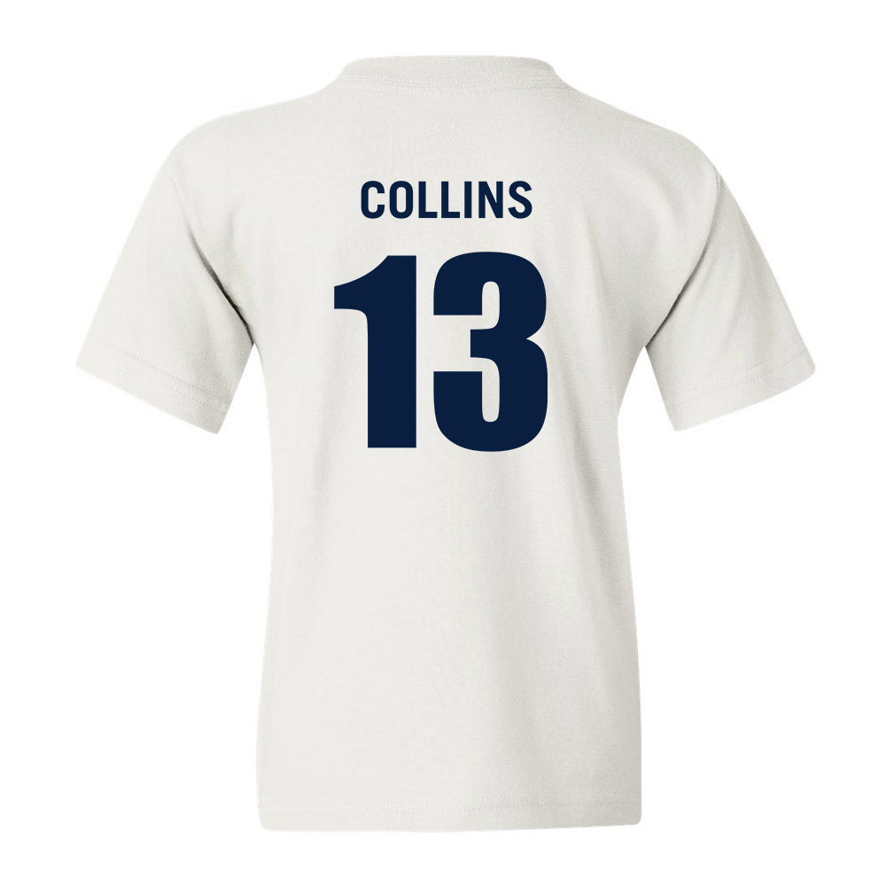 Monmouth - NCAA Men's Basketball : Jack Collins - White Replica Shersey Youth T-Shirt