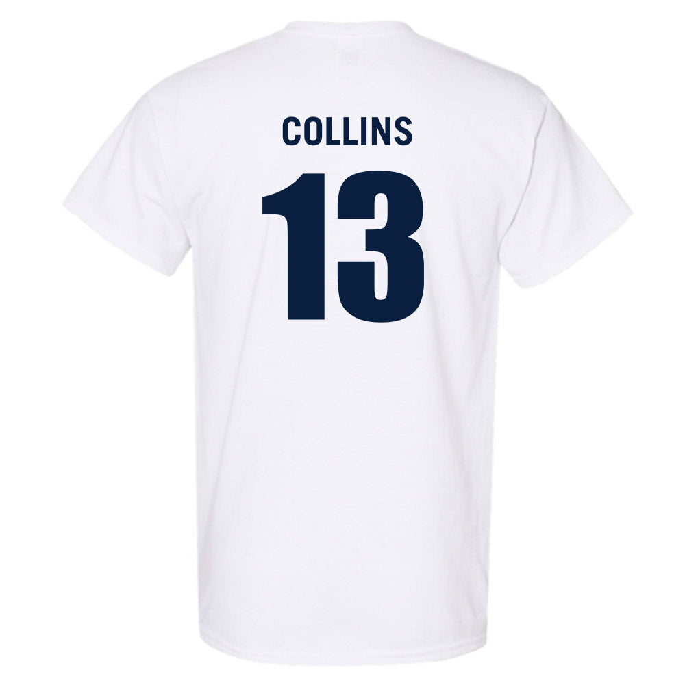 Monmouth - NCAA Men's Basketball : Jack Collins - White Replica Shersey Short Sleeve T-Shirt