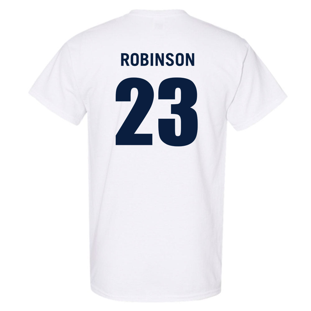 Monmouth - NCAA Men's Basketball : Cornelius Robinson - White Replica Shersey Short Sleeve T-Shirt
