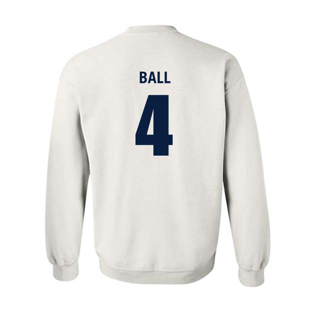Monmouth - NCAA Men's Basketball : Andrew Ball - White Replica Shersey Sweatshirt
