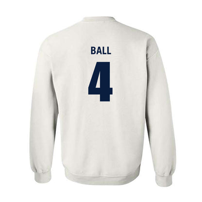 Monmouth - NCAA Men's Basketball : Andrew Ball - White Replica Shersey Sweatshirt