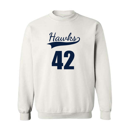 Monmouth - NCAA Men's Basketball : Quinn Peters - White Replica Shersey Sweatshirt