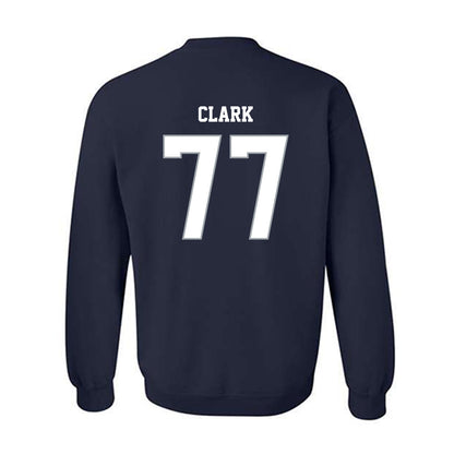Monmouth - NCAA Men's Lacrosse : Greg Clark - Blue Replica Sweatshirt