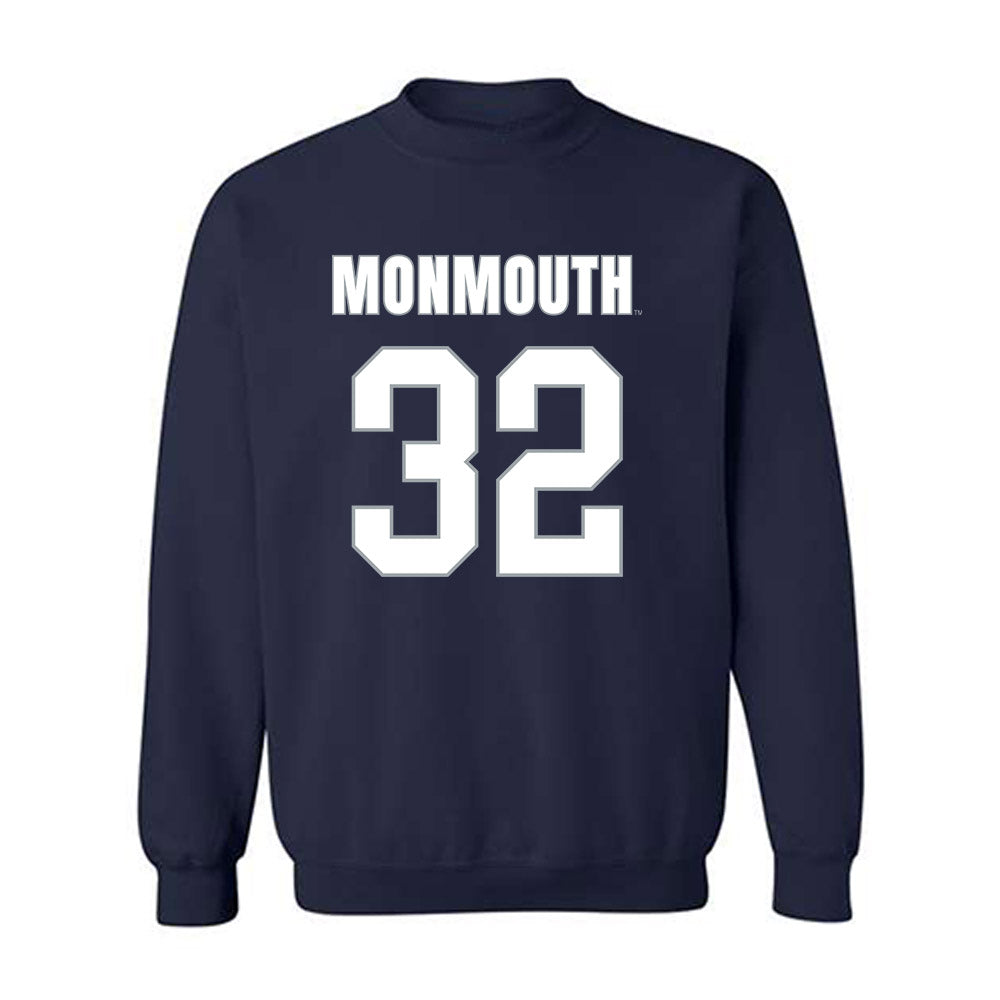 Monmouth - NCAA Men's Lacrosse : Chase Fairbanks - Crewneck Sweatshirt Replica Shersey