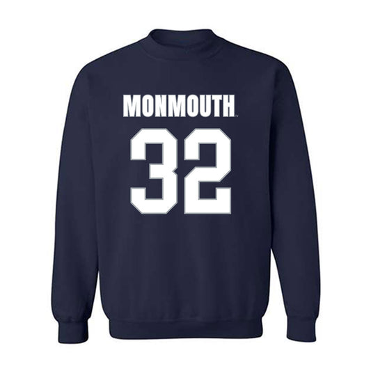 Monmouth - NCAA Men's Lacrosse : Chase Fairbanks - Crewneck Sweatshirt Replica Shersey